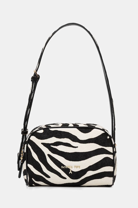 Patrizia Pepe torebka bagietka damska skórzana czarna 2B0168 L056