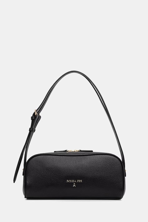 Patrizia Pepe torebka bagietka damska skórzana czarna 2B0169 L133