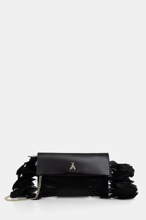 Patrizia Pepe kopertówka damska skórzana czarna 2B0173 V055