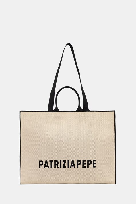 Patrizia Pepe torebka tote damska beżowa 2B0175 K264