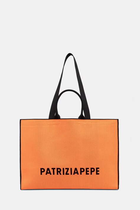 Patrizia Pepe torebka tote damska pomarańczowa 2B0175 K264
