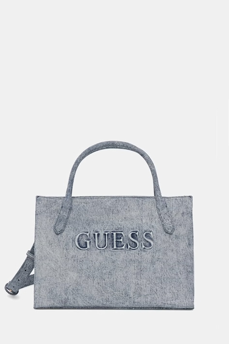 Guess torebka shopper damska jeansowa JODI niebieska HWDG97 69220