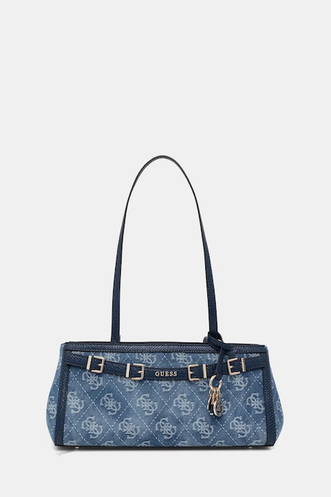 Guess torebka bagietka damska jeansowa DOVIE granatowa HWDG99 09080