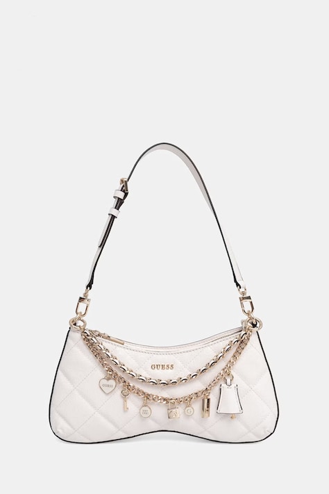 Guess torebka damska z imitacji skóry LIBBY beżowa HWGG99 12180