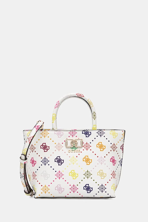 Guess kabelka typu tote dámska z imitácie kože EMELIE biela HWGM99 28750