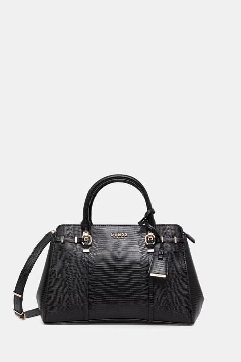 Guess χιαστί Γυναικεία από απομίμηση δέρματος LEONA μαύρη HWKG97 21060