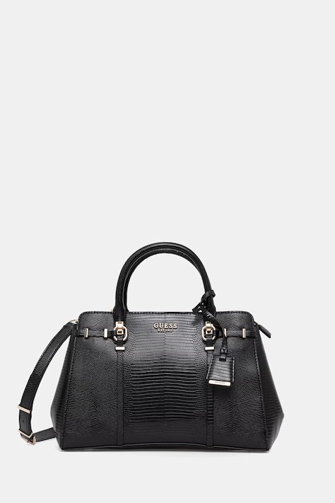 Guess χιαστί Γυναικεία από απομίμηση δέρματος LEONA μαύρη HWKG97 21060
