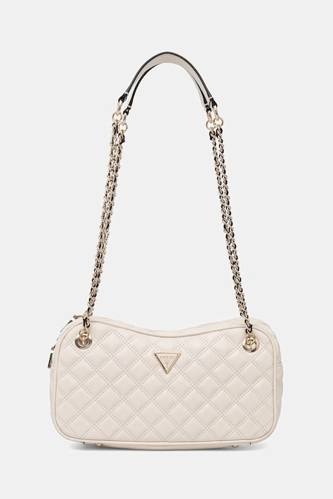 Guess torebka bagietka damska z imitacji skóry GIULLY beżowa HWQG96 73090