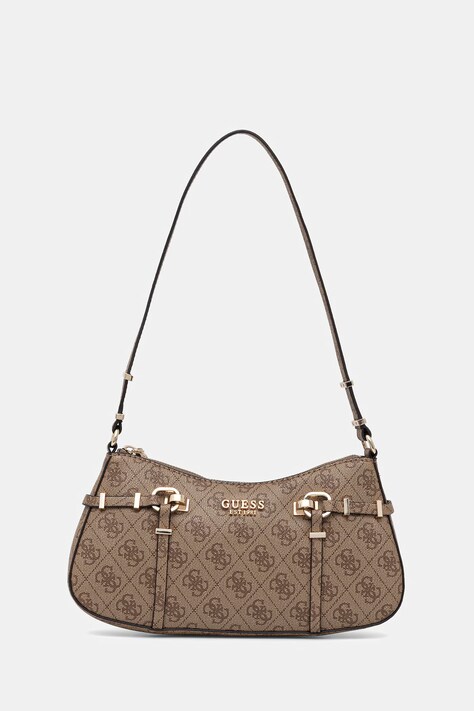 Guess torebka damska z imitacji skóry LEONA beżowa HWSG99 17180