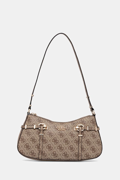 Guess torebka damska z imitacji skóry LEONA beżowa HWSG99 17180