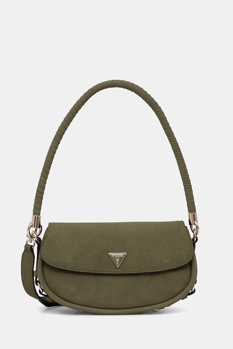 Guess torebka damska z imitacji zamszu DANYA zielona HWSG99 18190