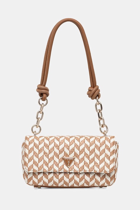 Guess torebka kuferek damska TESSI beżowa HWWG76 91190