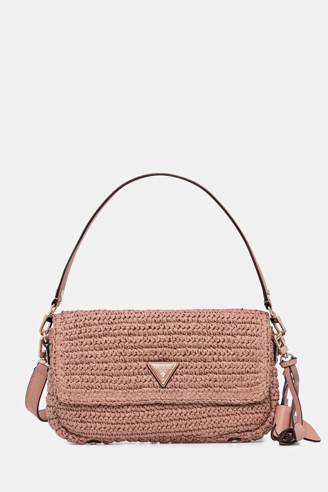 Guess Baguette Γυναικεία πλεγμένη OFELIA ροζ HWWG99 23190