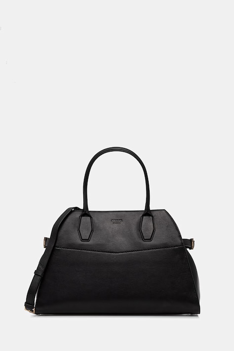 Guess torebka skórzana LIZA kolor czarny HWYUAA P6276