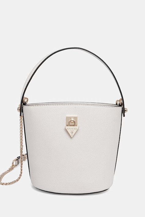 Guess torebka crossbody damska z imitacji skóry PATSIE beżowa HWZG99 19030