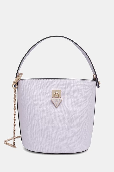 Guess torebka crossbody damska z imitacji skóry PATSIE fioletowa HWZG99 19030