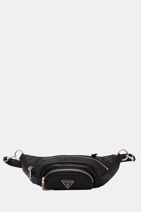 Guess τσαντάκι μέσης γυναικείο από απομίμηση δέρματος μαύρο TWDP74 52080