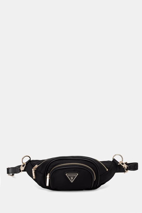 Guess τσαντάκι μέσης γυναικείο FOLLIE μαύρο TWNN96 76080