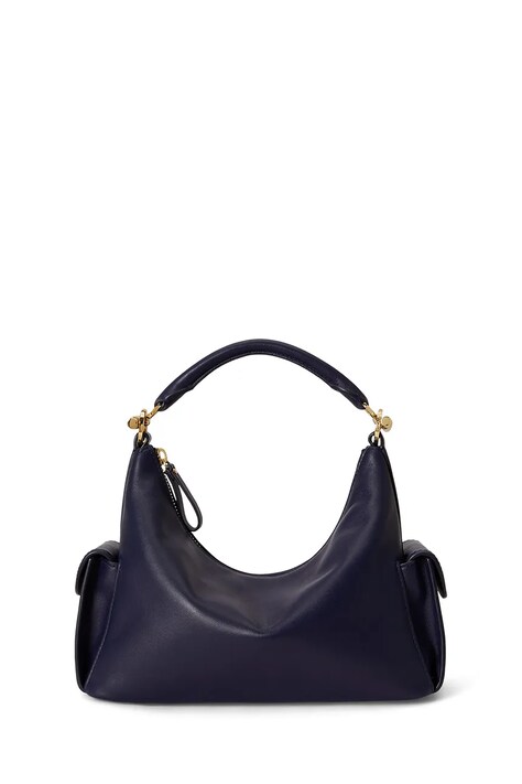 Lauren Ralph Lauren torebka damska skórzana granatowa 431P06064