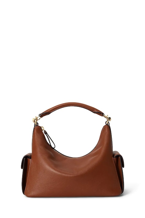 Lauren Ralph Lauren torebka damska skórzana brązowa 431P06064