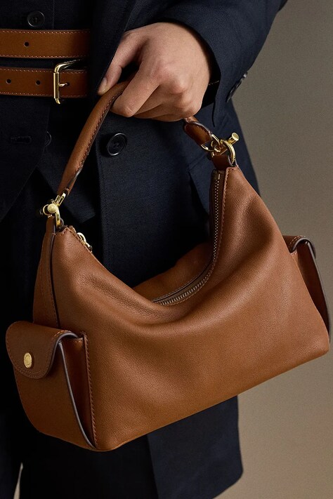 Lauren Ralph Lauren сумочка жіноча шкіряна — SS26-TOD27N, коричневий — фото 7