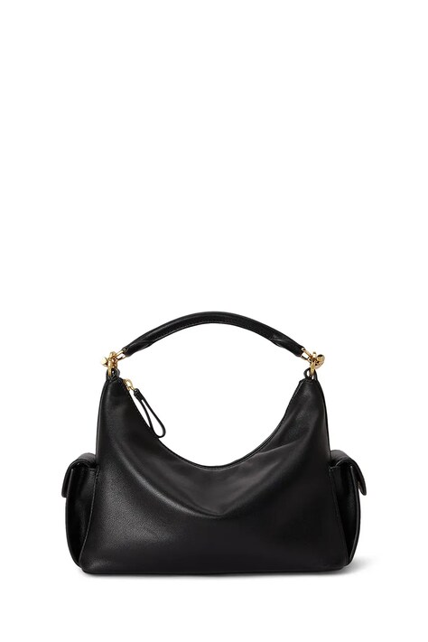 Lauren Ralph Lauren torebka damska skórzana czarna 431P06064