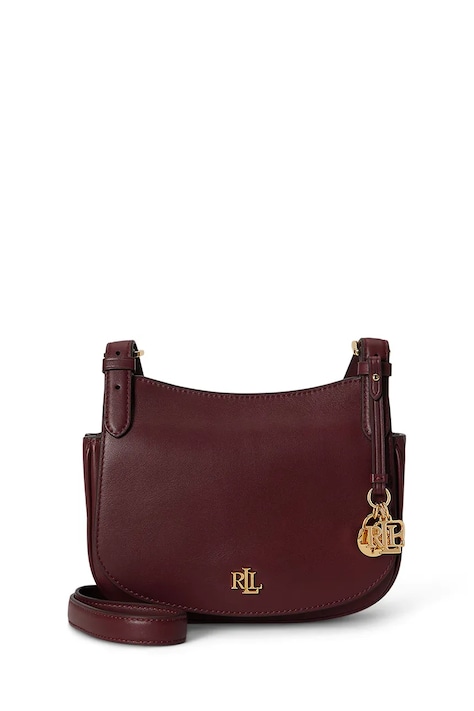 Lauren Ralph Lauren listonoszka damska skórzana bordowa 431P06070