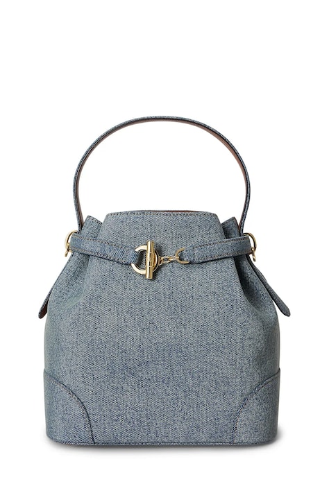 Lauren Ralph Lauren torebka crossbody damska skórzana niebieska 431P10498