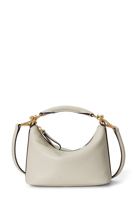 Lauren Ralph Lauren torebka skórzana kolor biały 431P10531