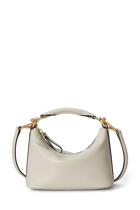 Lauren Ralph Lauren torebka skórzana kolor biały 431P10531