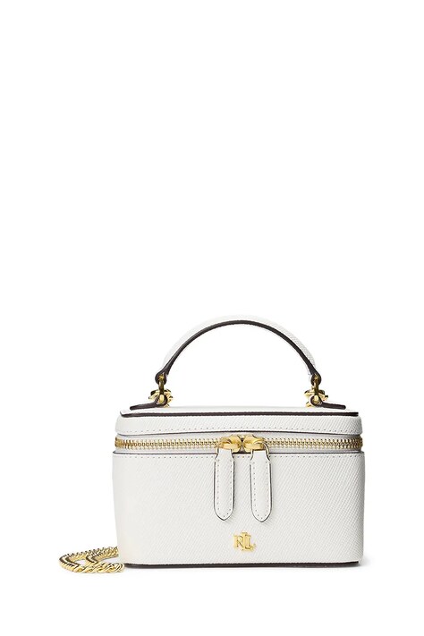 Lauren Ralph Lauren torebka crossbody damska skórzana biała 431P10144