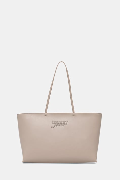 Tommy Jeans torebka shopper damska beżowa AW0AW18455