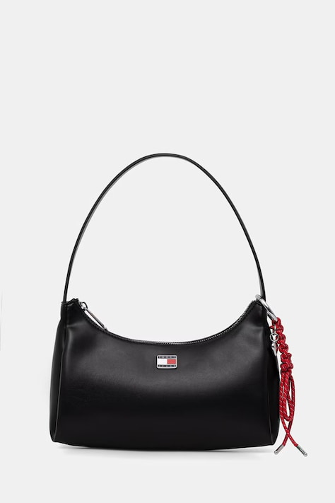 Tommy Jeans torebka damska z imitacji skóry czarna AW0AW18458