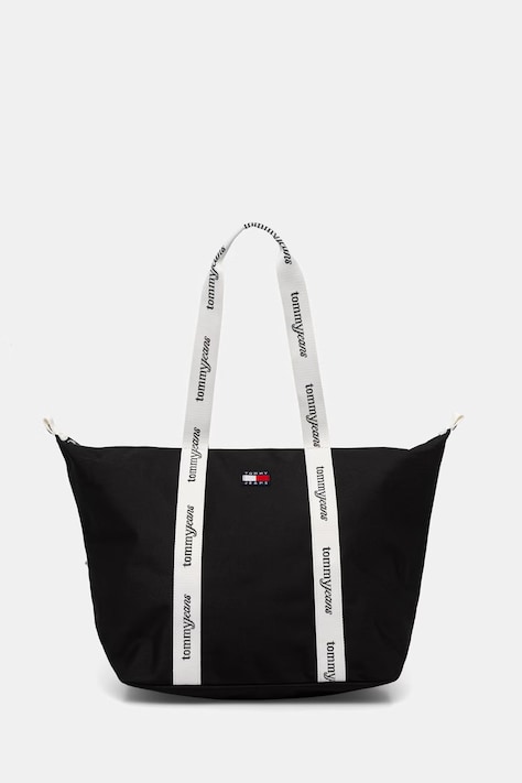 Tommy Jeans torebka tote damska czarna AW0AW18461