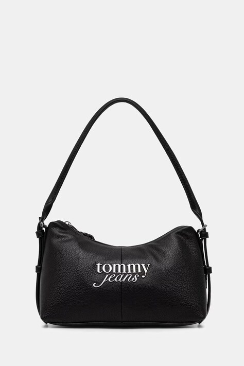 Tommy Jeans torebka damska z imitacji skóry czarna AW0AW18468