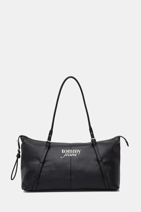 Tommy Jeans torebka damska z imitacji skóry czarna AW0AW18472