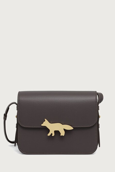 Maison Kitsuné Edie torebka crossbody damska skórzana brązowa QU05170LR0001
