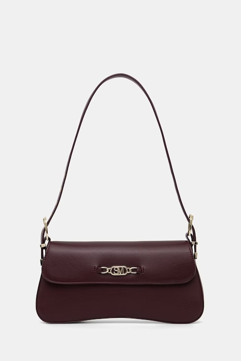 Steve Madden torebka bagietka damska z imitacji skóry Balicent bordowa SM13002287