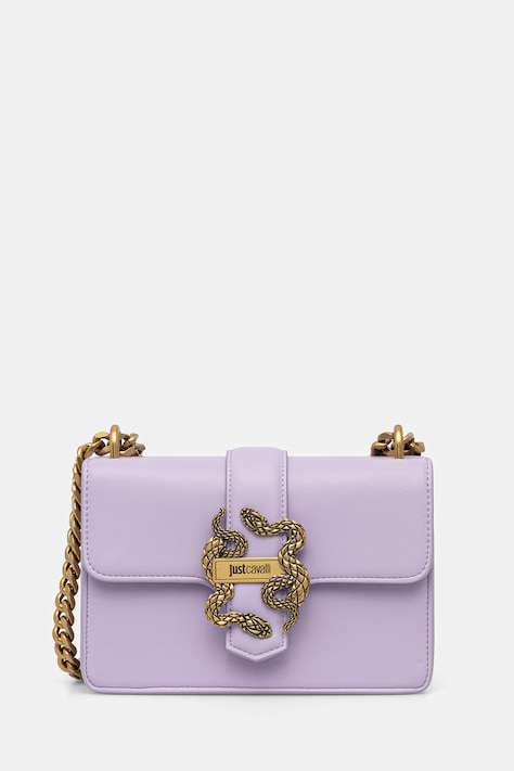 Just Cavalli torebka damska z imitacji skóry fioletowa 80RA4BAF ZSA89