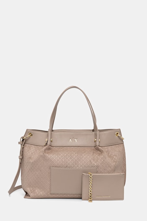 Armani Exchange torebka tote damska beżowa XW001211 AF22645