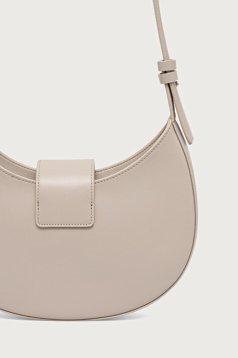 Armani Exchange Torebka hobo damska z imitacji skóry beżowa XW002565 AF12039
