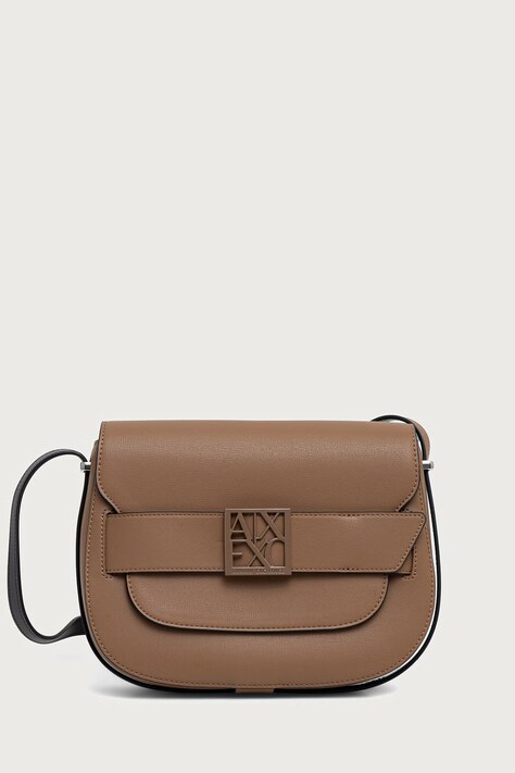 Armani Exchange crossbody torbica ženska iz umetnega usnja bež XW002588 AF13672