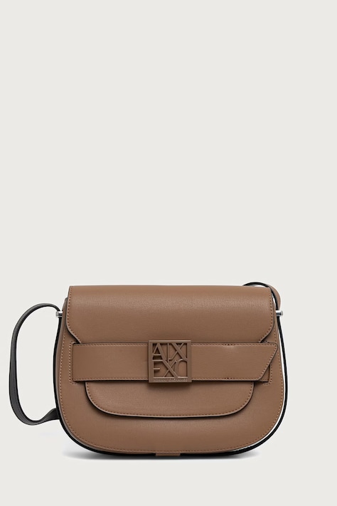 Armani Exchange geantă crossbody pentru femei cu imitație de piele bej XW002588 AF13672