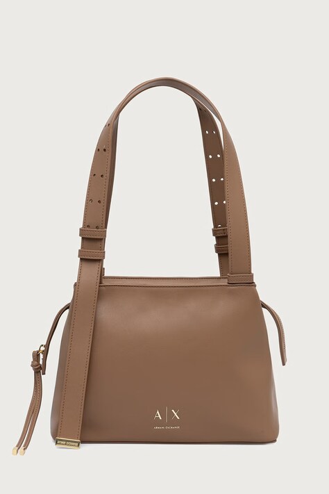 Armani Exchange Torebka damska z imitacji skóry beżowa XW002604 AF19902