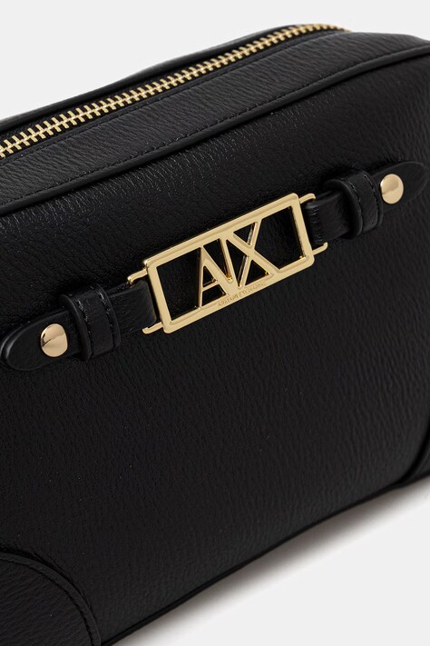 Armani Exchange сумка крос-боді жіноча зі штучної шкіри — SS26-TOD2D8, чорний — фото 4