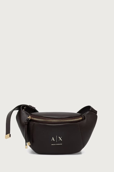 Armani Exchange Ľadvinka dámska z imitácie kože hnedá XW002655 AF19902