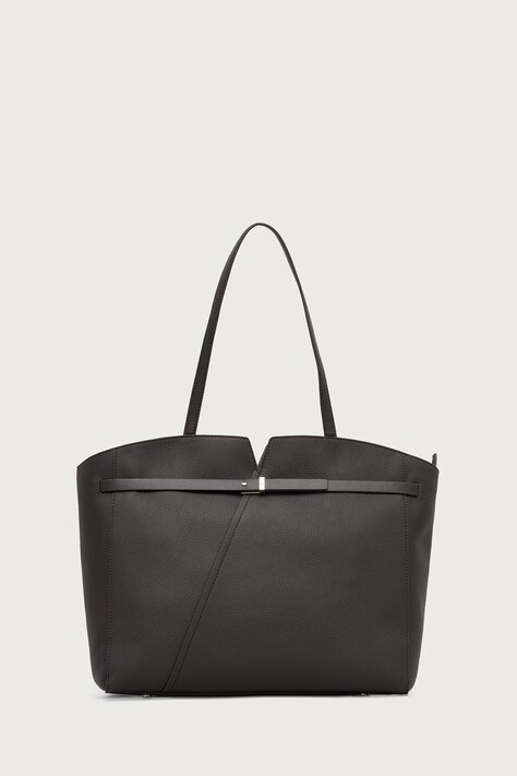 BOSS Сумка-шоппер для женщин кожаная BOSS REVERS TOTE коричневая 50563229