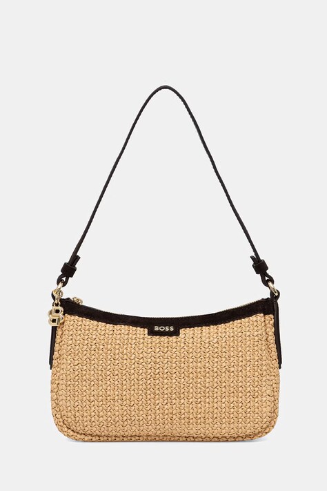 BOSS torebka damska pleciona NUMAH SM Hobo RF beżowa 50563861