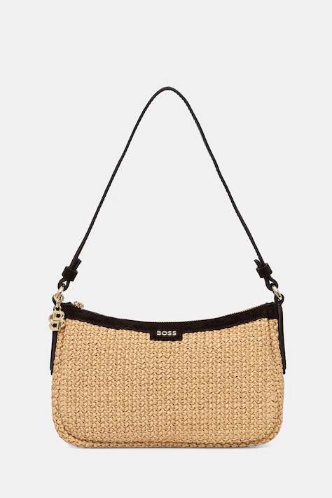 BOSS torebka damska pleciona NUMAH SM Hobo RF beżowa 50563861