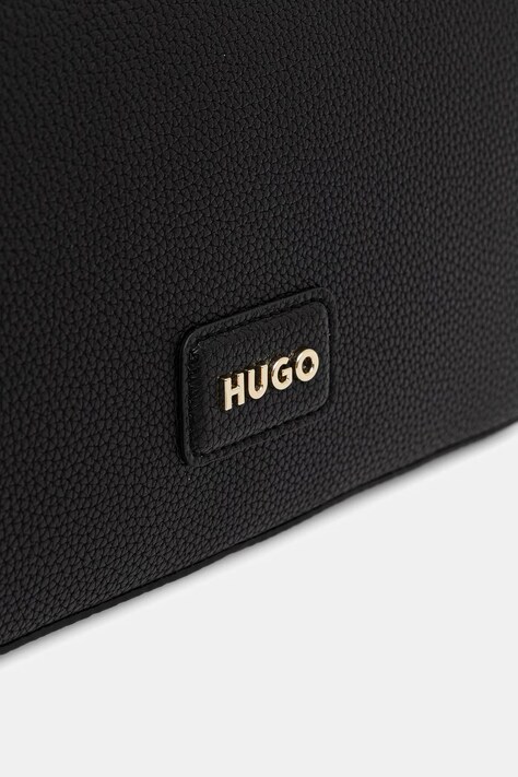 HUGO torebka damska z imitacji skóry Orin_Hobo czarna 50562983